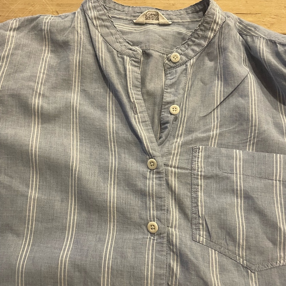 TOAST blue and white tunic uk size 8 - Picture 4 of 6